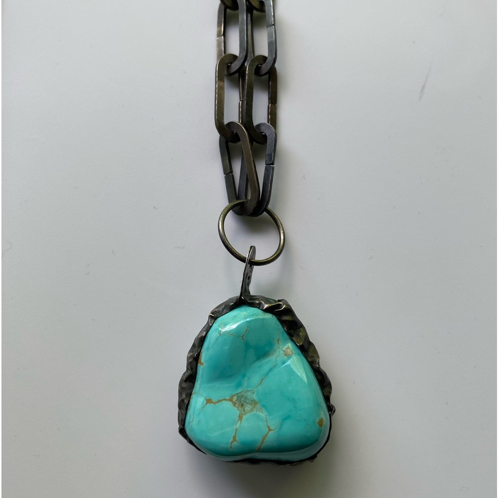 Roberto Camorata Turquoise Pendant Necklace from Barney’s NYC